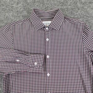 Mizzen+Main Shirt Mens Medium Trim Fit Leeward Collection Plaid‎ USA Made